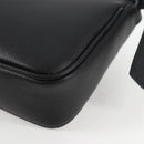 VERSACE Hand Bag Leather Black Gold Auth 118692A-16