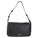 VERSACE Hand Bag Leather Black Gold Auth 118692A-2