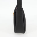 VERSACE Hand Bag Leather Black Gold Auth 118692A-3