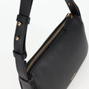 VERSACE Hand Bag Leather Black Gold Auth 118692A-6