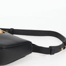 VERSACE Hand Bag Leather Black Gold Auth 118692A-8