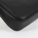 VERSACE Hand Bag Leather Gold Black Auth 118694A-14