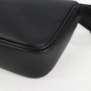 VERSACE Hand Bag Leather Gold Black Auth 118694A-15