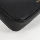 VERSACE Hand Bag Leather Gold Black Auth 118694A-16