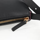 VERSACE Hand Bag Leather Gold Black Auth 118694A-9