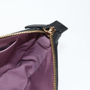 VERSACE Hand Bag Leather Gold Black Auth 118694A-21