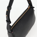 VERSACE Hand Bag Leather Gold Black Auth 118694A-6