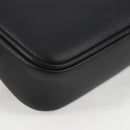 VERSACE Hand Bag Leather Black Gold Auth 118695A-9