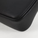 VERSACE Hand Bag Leather Black Gold Auth 118695A-14