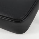 VERSACE Hand Bag Leather Black Gold Auth 118695A-16