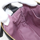 VERSACE Hand Bag Leather Black Gold Auth 118695A-21