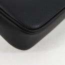 VERSACE Hand Bag Leather Gold Black Auth 118698M-15