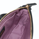 VERSACE Hand Bag Leather Gold Black Auth 118698M-20