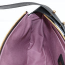 VERSACE Hand Bag Leather Gold Black Auth 118698M-21