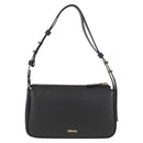 VERSACE Hand Bag Leather Gold Black Auth 118698M-2