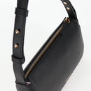 VERSACE Hand Bag Leather Gold Black Auth 118698M-6