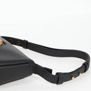 VERSACE Hand Bag Leather Gold Black Auth 118698M-8