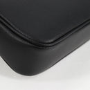 VERSACE Hand Bag Leather Gold Black Auth 118699A-10