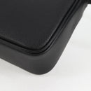 VERSACE Hand Bag Leather Gold Black Auth 118699A-11