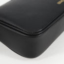 VERSACE Hand Bag Leather Gold Black Auth 118699A-12