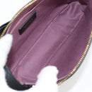 VERSACE Hand Bag Leather Gold Black Auth 118699A-18