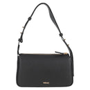 VERSACE Hand Bag Leather Gold Black Auth 118699A-3
