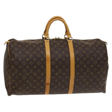 LOUIS VUITTON Monogram Keepall 55 Boston Bag M41424 LV Auth 118704