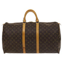 LOUIS VUITTON Monogram Keepall 55 Boston Bag M41424 LV Auth 118704-13
