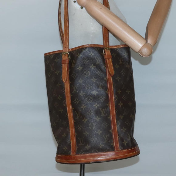 LOUIS VUITTON Monogram Bucket GM Shoulder Bag M42236 LV Auth 118707