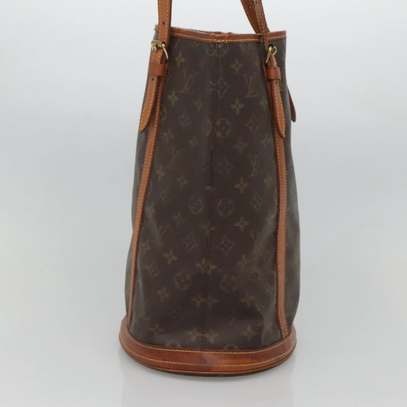 LOUIS VUITTON Monogram Bucket GM Shoulder Bag M42236 LV Auth 118707