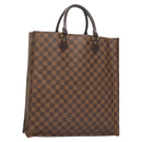 LOUIS VUITTON Damier Ebene Sac Plat Hand Bag N51140 LV Auth 118710-1