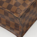 LOUIS VUITTON Damier Ebene Sac Plat Hand Bag N51140 LV Auth 118710-14