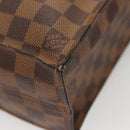 LOUIS VUITTON Damier Ebene Sac Plat Hand Bag N51140 LV Auth 118710-16