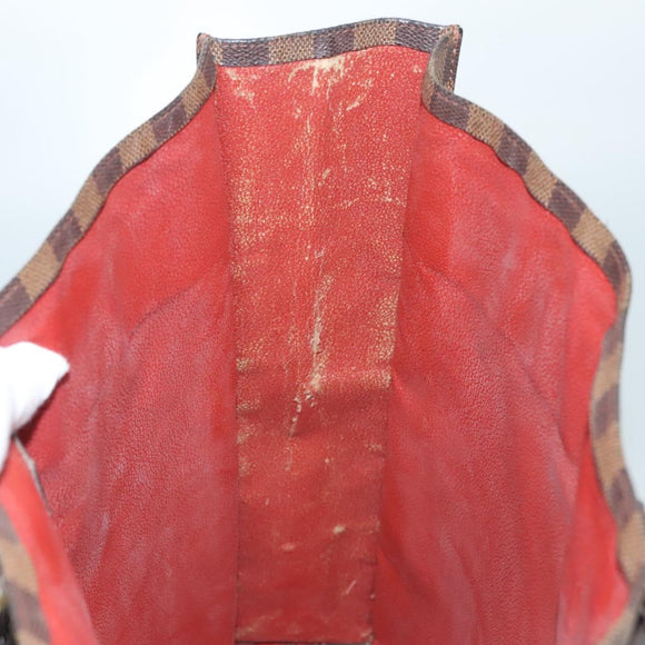 LOUIS VUITTON Damier Ebene Sac Plat Hand Bag N51140 LV Auth 118710