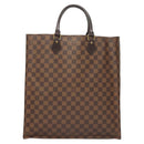 LOUIS VUITTON Damier Ebene Sac Plat Hand Bag N51140 LV Auth 118710-13