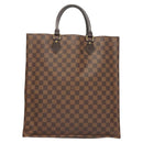 LOUIS VUITTON Damier Ebene Sac Plat Hand Bag N51140 LV Auth 118710-2