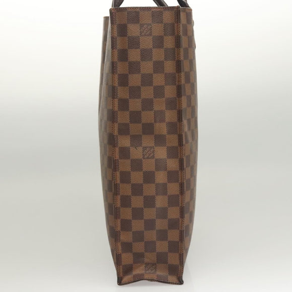 LOUIS VUITTON Damier Ebene Sac Plat Hand Bag N51140 LV Auth 118710