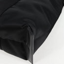 VERSACE Hand Bag Nylon 2way Black Gold Auth 118725A-14