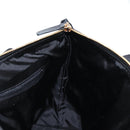 VERSACE Hand Bag Nylon 2way Black Gold Auth 118725A-19