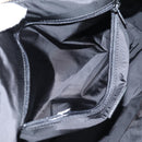 VERSACE Hand Bag Nylon 2way Black Gold Auth 118725A-22