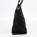 VERSACE Hand Bag Nylon 2way Black Gold Auth 118725V-3
