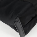 VERSACE Hand Bag Nylon 2way Black Gold Auth 118726A-9