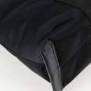 VERSACE Hand Bag Nylon 2way Black Gold Auth 118726A-15