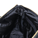 VERSACE Hand Bag Nylon 2way Black Gold Auth 118726A-20