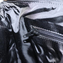 VERSACE Hand Bag Nylon 2way Black Gold Auth 118726A-21