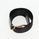 VERSACE Hand Bag Nylon 2way Black Gold Auth 118726A-23