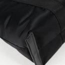 VERSACE Hand Bag Nylon 2way Black Gold Auth 118727A-15