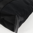 VERSACE Hand Bag Nylon 2way Black Gold Auth 118727A-16