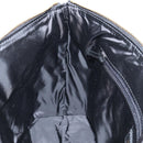 VERSACE Hand Bag Nylon 2way Black Gold Auth 118727A-20