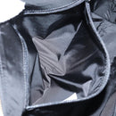 VERSACE Hand Bag Nylon 2way Black Gold Auth 118727A-22